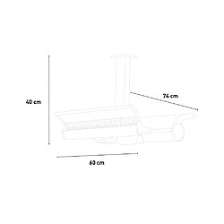 Acheter Sined Stufa Infrarossi Soffitto Plafonnier Reflechissant Double De 4000w Gris