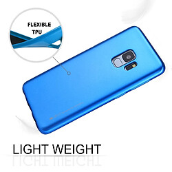 Acheter Wewoo Coque bleu pour Samsung Galaxy S9 TPU couverture complète étui de protection souple METAL