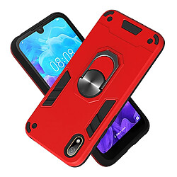 Coque en TPU hybride 2 en 1 amovible avec béquille rotative rouge pour votre Huawei Y5 (2019)/Honor 8S