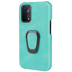 Coque en TPU + PU avec béquille, vert clair pour votre Oppo A54 5G/A93 5G/A74 5G