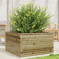 vidaXL Jardinière 80x80x45,5 cm bois de pin imprégné