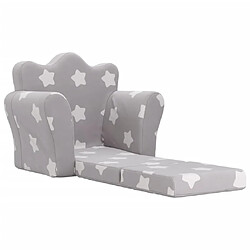 Acheter Maison Chic Canapé-lit convertible, Clic-Clac pour enfants gris clair avec étoiles peluche douce -GKD35467