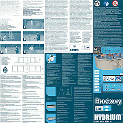 Acheter Bestway Piscine encadrée hors sol ovale Hydrium 610x360x120 cm