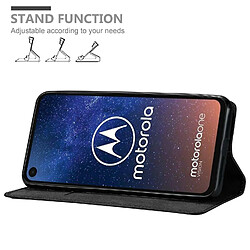 Cadorabo Coque Motorola ONE VISION Etui en Noir