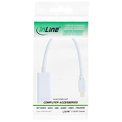 Adaptateur HDMI InLine® Mini DisplayPort avec audio, mini DisplayPort mâle vers HDMI femelle, 4K / 60Hz, blanc, 0,15 m