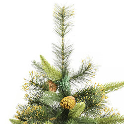 Avis VidaXL Sapin de Noël articulé 240 cm avec Pommes de pin