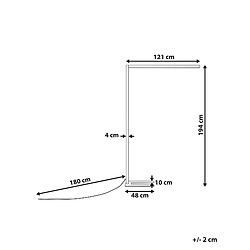 Avis Beliani Lampadaire en métal blanc 194 cm à LED MENSA