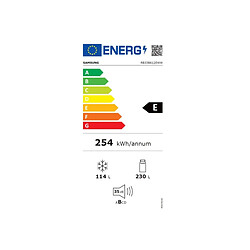 Réfrigérateur combiné 59.5cm 344l blanc - RB33B612EWW - SAMSUNG