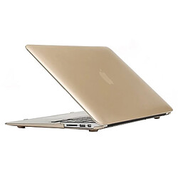 Wewoo Housse Étui or pour Macbook Air 13,3 pouces A1369 / A1466 Boîtier de protection en plastique dur givré