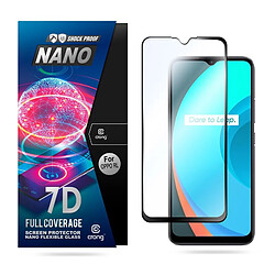 Crong 7D Nano Flexible Glass - Protecteur d'écran hybride à couverture complète 9H Realme C11