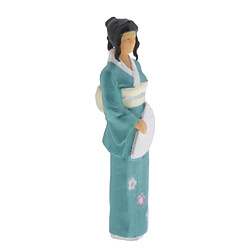 1:64 Scène Modèle De Scénario De Femmes Japonaises Pour Enfants Groupe De Jouets Vert