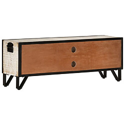 Acheter Maison Chic Meuble TV scandinave - Banc TV pour salon 110x30x41 cm Bois d'acacia massif -MN49003