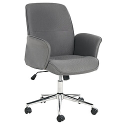 Beliani Chaise de bureau Gris RAVISHING