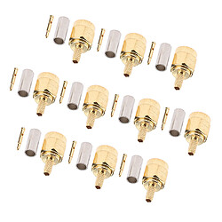 Avis 30 Pièces Connecteur SMA Mâle Broche à Sertir pour RG316 LMR100 RG174 RF COAXIAL