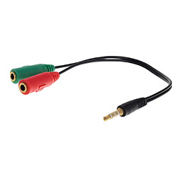 8 "3,5 Mm Casque Femelle à Double Connecteur Audio Splitter En Forme De Y Mâle pas cher