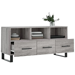 Acheter Maison Chic Meuble TV scandinave gris - Banc TV pour salon Sonoma 102x36x50 cm bois d'ingénierie -MN24319