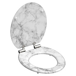 SCHÜTTE Siège de toilette avec fermeture en douceur MARMOR STONE