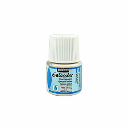 Pebeo Peinture textile Setacolor opaque effet nacré - Bleu - 45 ml