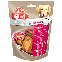 Friandises Filets Poulet Pro Skin & Coat S pour Petit Chien - 8in1