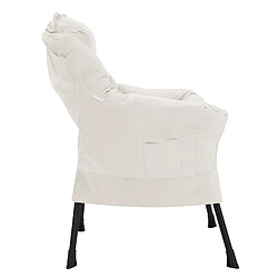 Avis ML-Design Fauteuil 2 places Relax Fauteuil de salon Fauteuil à oreilles Coton Crème