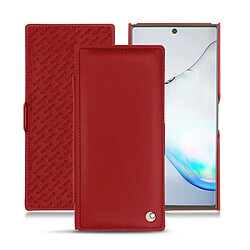 Housse cuir Samsung Galaxy Note10 - Rabat horizontal - Rouge ( Nappa - Pantone #d50032 ) - NOREVE