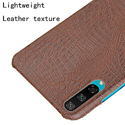 Acheter Wewoo Coque Rigide Pour Huawei Honor Play 3 Texture Crocodile antichoc PC + étui en PU marron