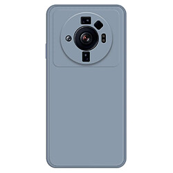 Coque en TPU antichoc, caoutchouté pour votre Xiaomi 12S Ultra 5G - Bleu gris