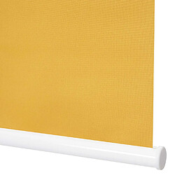 Decoshop26 Store enrouleur de fenêtre occultant protection solaire store à tirage latéral 50x160cm opaque jaune 04_0004424