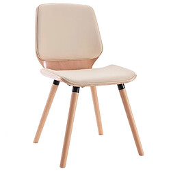 Avis Maison Chic Lot de 2 Chaises à manger,Chaise pour cuisine,Solide Structure crème similicuir -MN70686