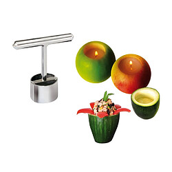 Tellier Petit farceur découpoir à fruits et légumes en inox.