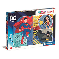 Clementoni Puzzle 3 x 48 elements Super Color DC Comics