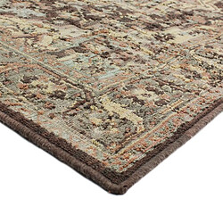 Thedecofactory MARRAKECH VINTAGE - Tapis motifs vintages orientaux marron 110x160