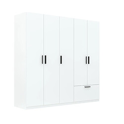 Abiks Meble Armoire Zivo 5D1S L avec portes battantes