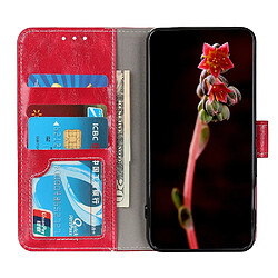 Acheter Wewoo Housse Coque Pour OPPO A9 2020 Etui à rabat horizontal Texture de Crazy Horse avec support et fentes cartes et cadre photo et porte-monnaie Rouge