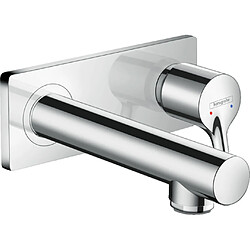 Hansgrohe - Mitigeur de lavabo Talis S encastré mural bec 165 mm bonde à écoulement libre chromé