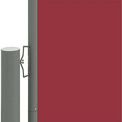 Helloshop26 Auvent paravent store brise-vue latéral rétractable de patio jardin terrasse balcon protection visuelle écran 160 x 600 cm rouge 02_0007465