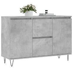 Avis Maison Chic Buffet Gris Béton 3 Portes