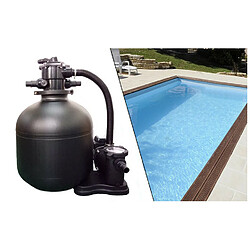 O'Clair Groupe de filtration plati clair premium 6m3/h pour piscines hors sol jusqu'à 25m3