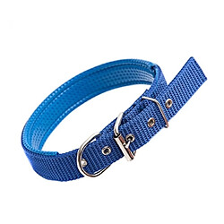 Wewoo Collier Chien & Chat bleu pour Animal de compagnie Neck Strap Neckband Chats Chiens Colliers, 3cm x 47cm de Colliers Pet Mousse Coton Polyester