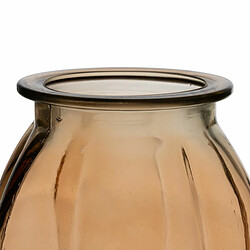 Acheter BigBuy Home Vase Caramel verre recyclé 18 x 18 x 16 cm