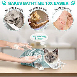 Universal Sac de douche de chat de chat Sac de bain de toilettage Sac à laver à chat réglable