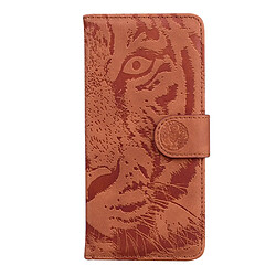 Etui en PU + TPU motif tigre avec support marron pour votre Sony Xperia 10 III 5G/Xperia 10 III Lite