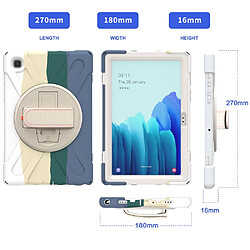 Coque en TPU avec béquille pivotante Coloré/Vert pour votre Samsung Galaxy Tab A7 10.4 (2020)