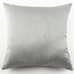 Tissu 45x45cm Soie, Comme Taie D'oreiller Décor Canapé Housse De Coussin D'argent