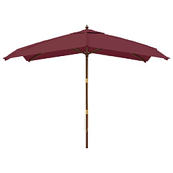 Avis Maison Chic Parasol Jardin | Parasol de jardin avec mat en bois rouge bordeaux 300x300x273cm - GKD27166