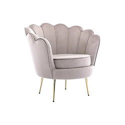 Avis Fauteuil coquillage en velours taupe DANDELION de Pascal Morabito