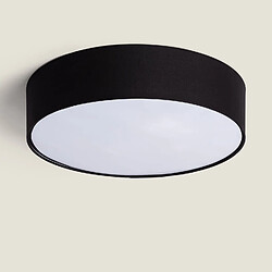 Ledkia Plafonnier Rond Tissus Ranje Ø500 mm Noir