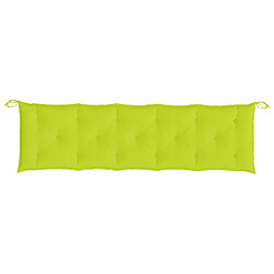 Acheter Maison Chic Coussin Confort | pouf | Coussin de banc de jardin vert brillant 180x50x7cm tissu oxford -GKD40544