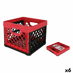 Boîte Multiusage Tontarelli Rouge Carré 33,5 x 33, x 27,9 cm (6 Unités)