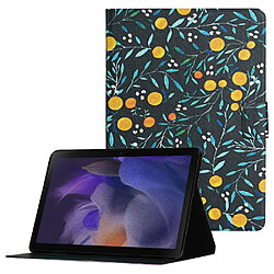 Etui en PU avec support et porte-cartes feuille pour votre Samsung Galaxy Tab A8 (2021) SM-X200/SM-X205